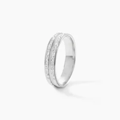 Alliance Satine Diamantee Or Blanc
