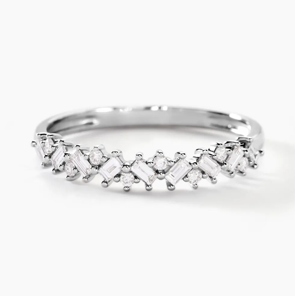 Alliance Vicentius Or Blanc Diamant Synthétique