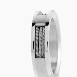 Bague Acier Blanc