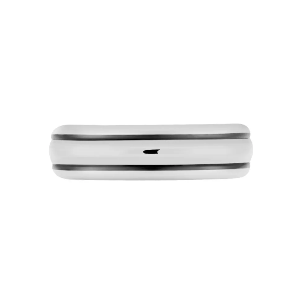 Bague Acier Blanc