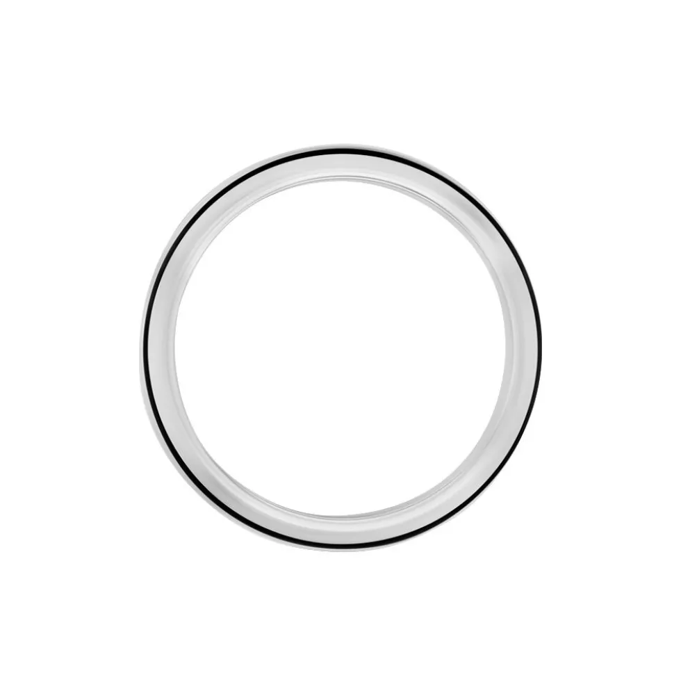 Bague Acier Blanc