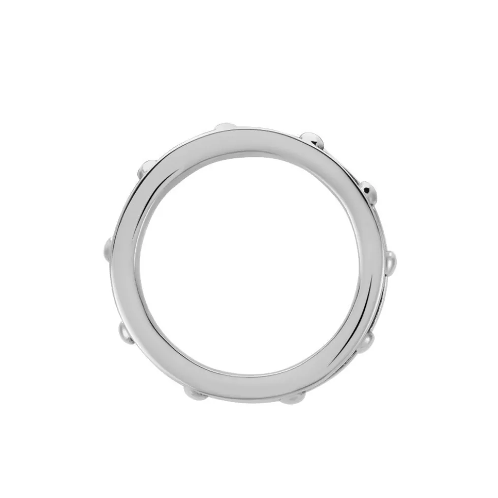 Bague Acier Blanc Ghislain
