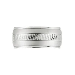 Bague Acier Blanc Sabien