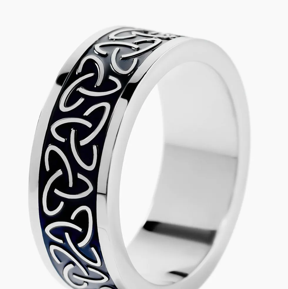 Bague Acier Blanc Ugo