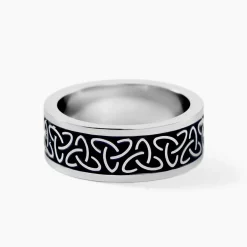 Bague Acier Blanc Ugo