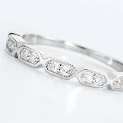Bague Adali Argent Blanc Oxyde De Zirconium
