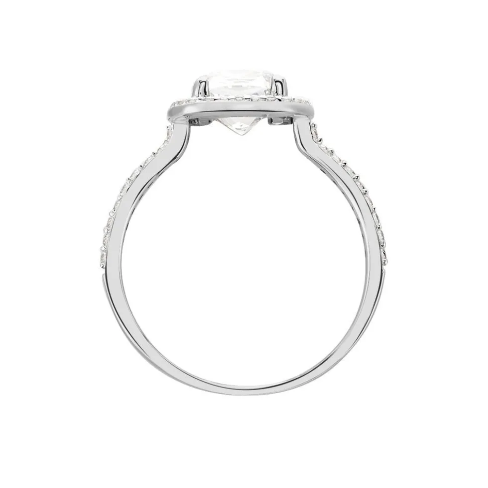 Bague Adrienne Or Blanc Oxyde De Zirconium