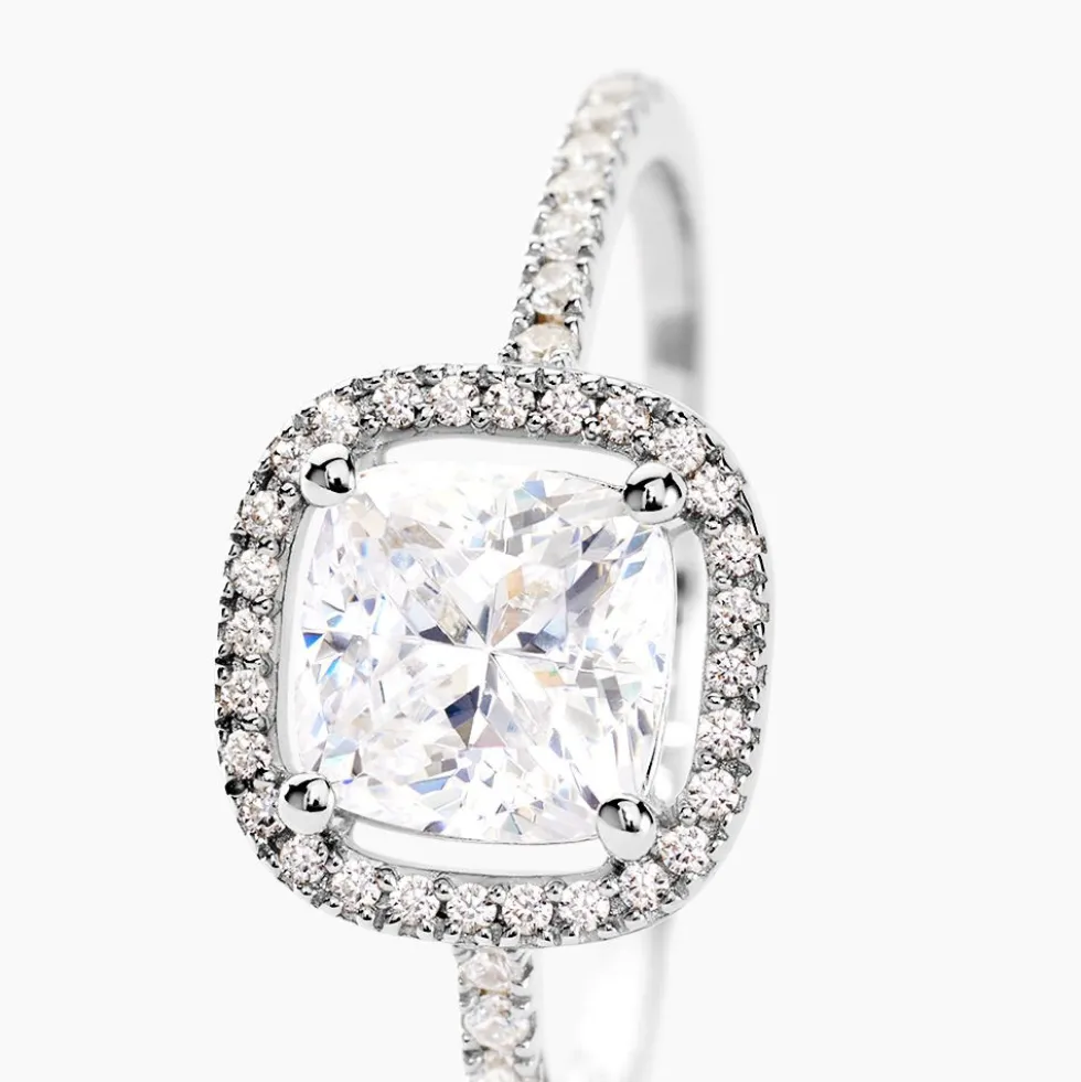 Bague Adrienne Or Blanc Oxyde De Zirconium