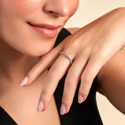 Bague Aeselya Argent Blanc Oxyde De Zirconium