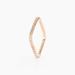 Bague Aeselya Argent Rose Oxyde De Zirconium