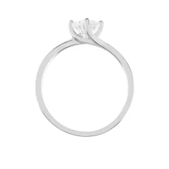Bague Afsa Argent Blanc Oxyde De Zirconium