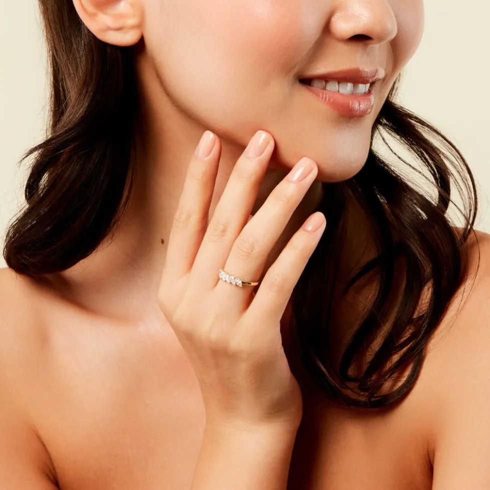 Bague Alastriona Or Jaune Oxyde De Zirconium