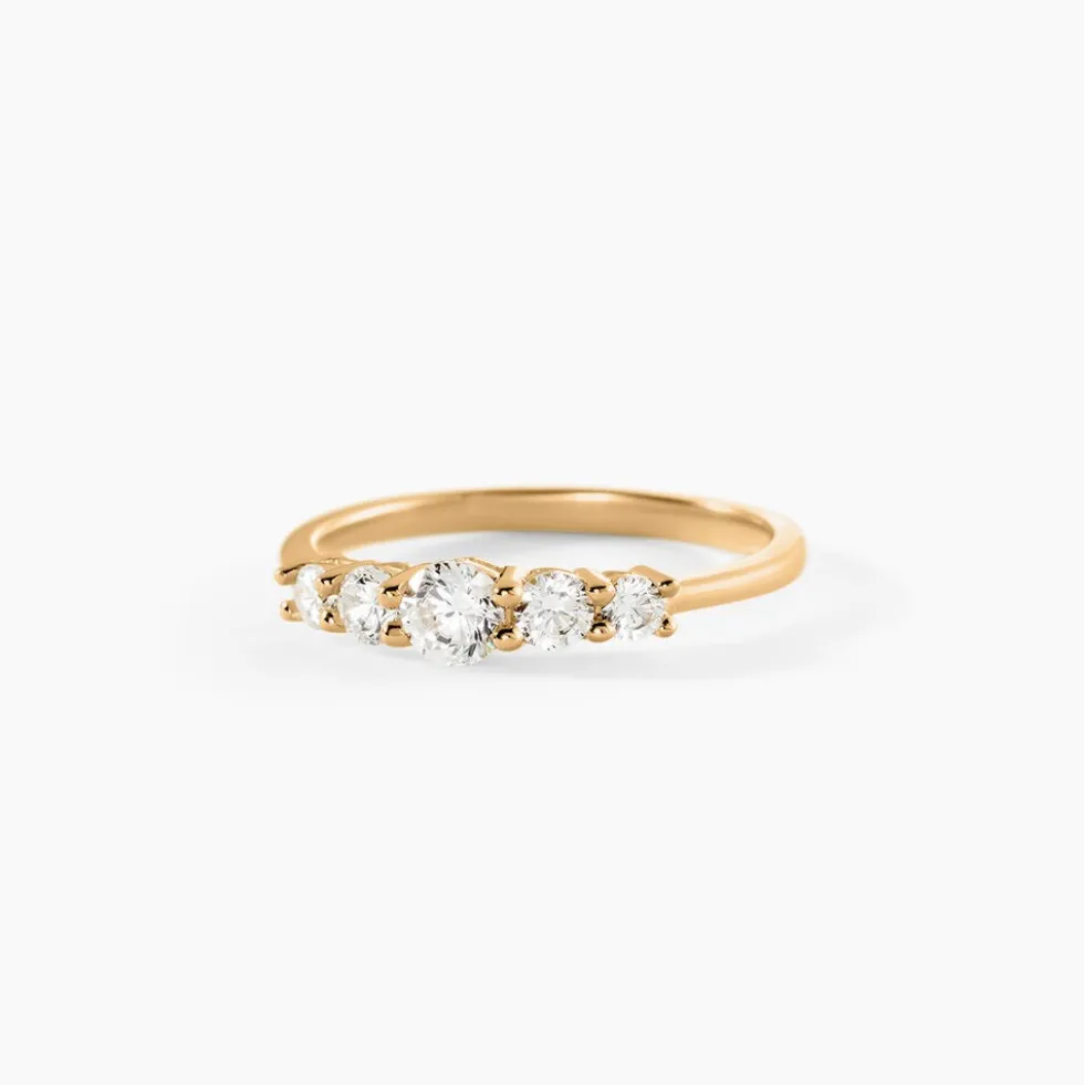 Bague Allice Plaqué Or Jaune Oxyde De Zirconium