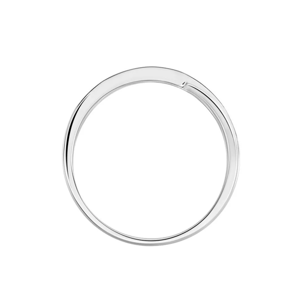 Bague Anelyse Or Blanc Oxyde De Zirconium