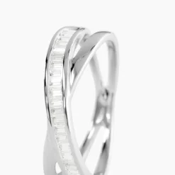 Bague Anelyse Or Blanc Oxyde De Zirconium