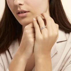 Bague Anelyse Or Blanc Oxyde De Zirconium