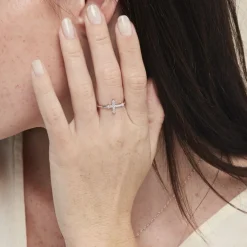 Bague Angel Argent Blanc Oxyde De Zirconium