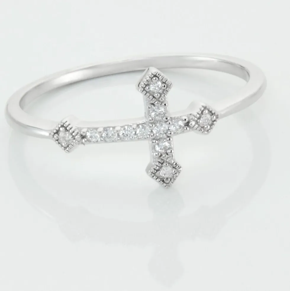Bague Angel Argent Blanc Oxyde De Zirconium