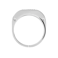 Bague Annastasia Acier Blanc