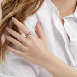 Bague Aoibhin Argent Blanc Oxyde De Zirconium