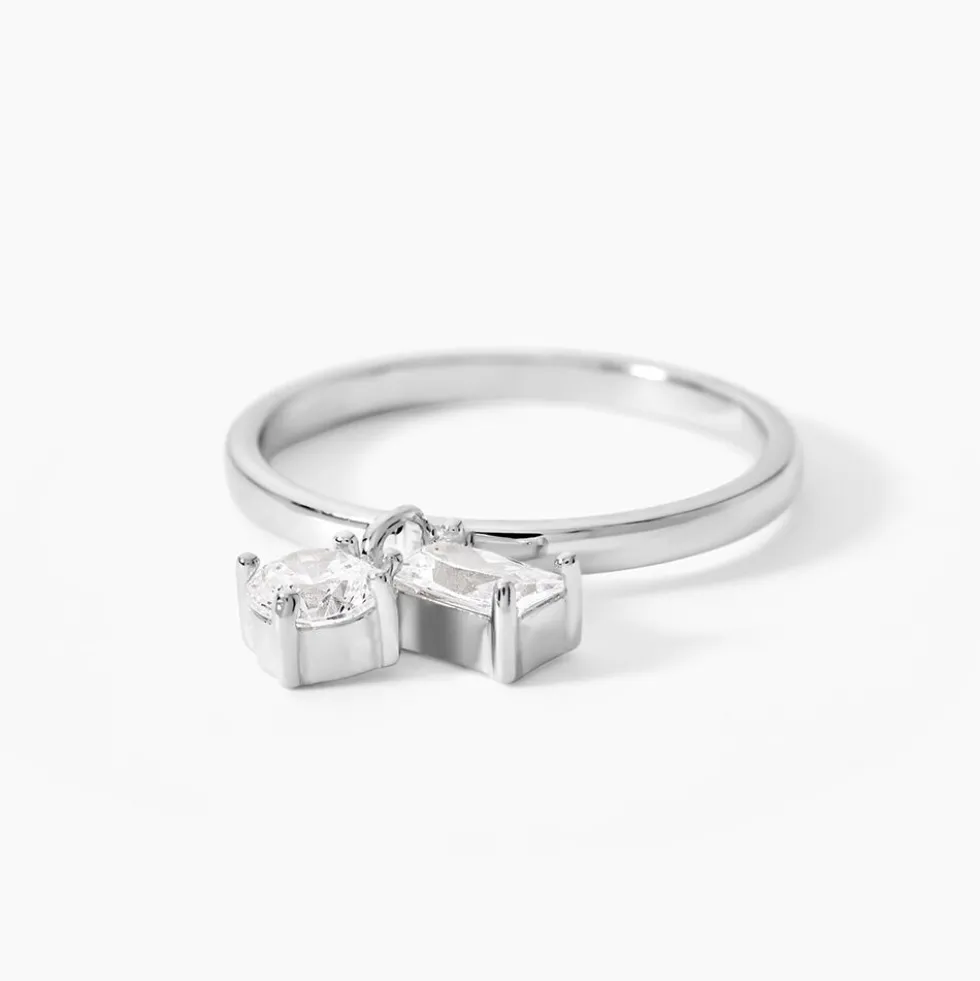 Bague Aoibhin Argent Blanc Oxyde De Zirconium