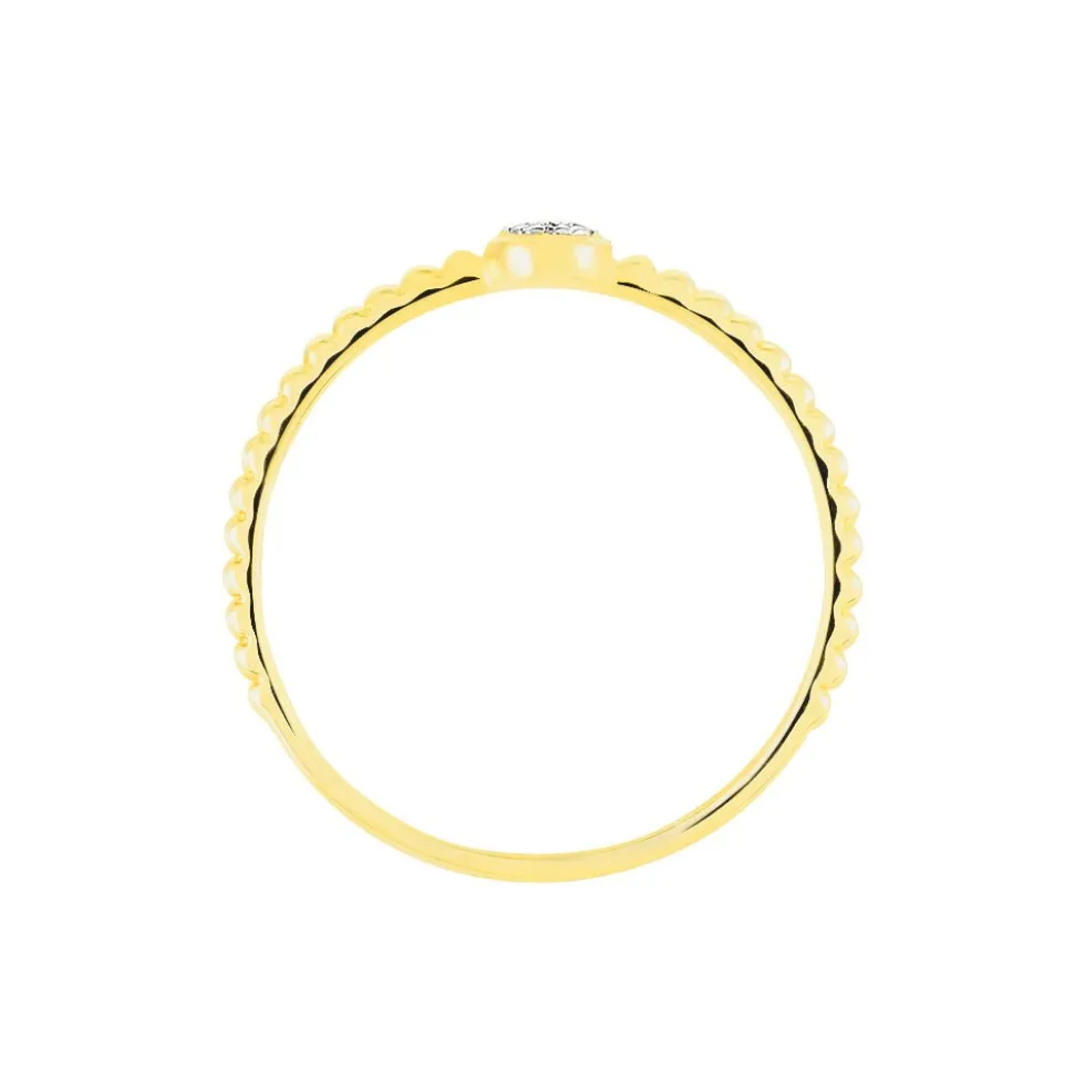 Bague Aqsa Or Jaune Diamant