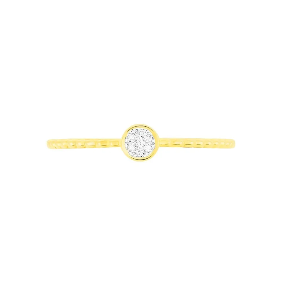 Bague Aqsa Or Jaune Diamant