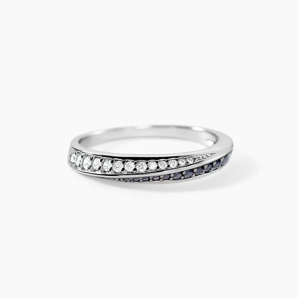 Bague Argent Blanc Agoston Oxydes De Zirconium