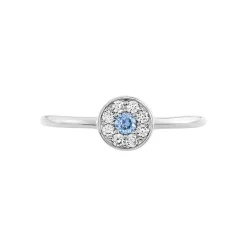 Bague Argent Blanc Auxana Oxyde De Zirconium
