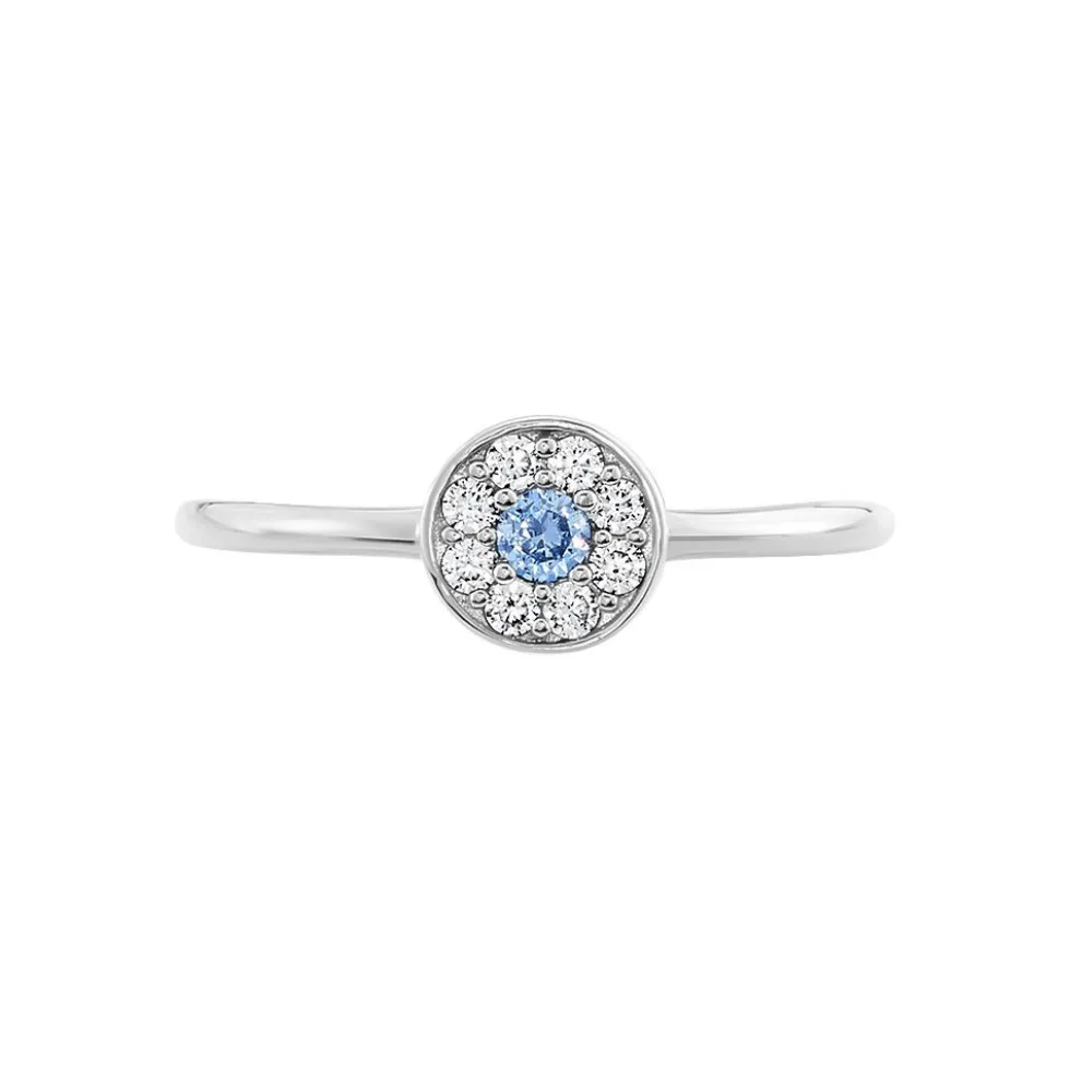 Bague Argent Blanc Auxana Oxyde De Zirconium