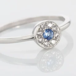 Bague Argent Blanc Auxana Oxyde De Zirconium
