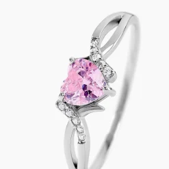 Bague Argent Blanc Avalon Oxyde De Zirconium