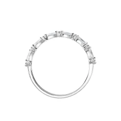Bague Argent Blanc Eclat D'Aurore Oxydes De Zirconium