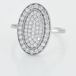 Bague Argent Blanc Eligia Oxydes De Zirconium