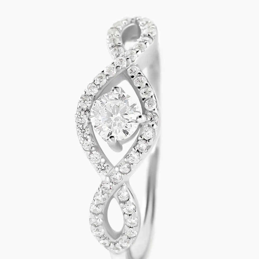 Bague Argent Katerina Oxydes De Zirconium
