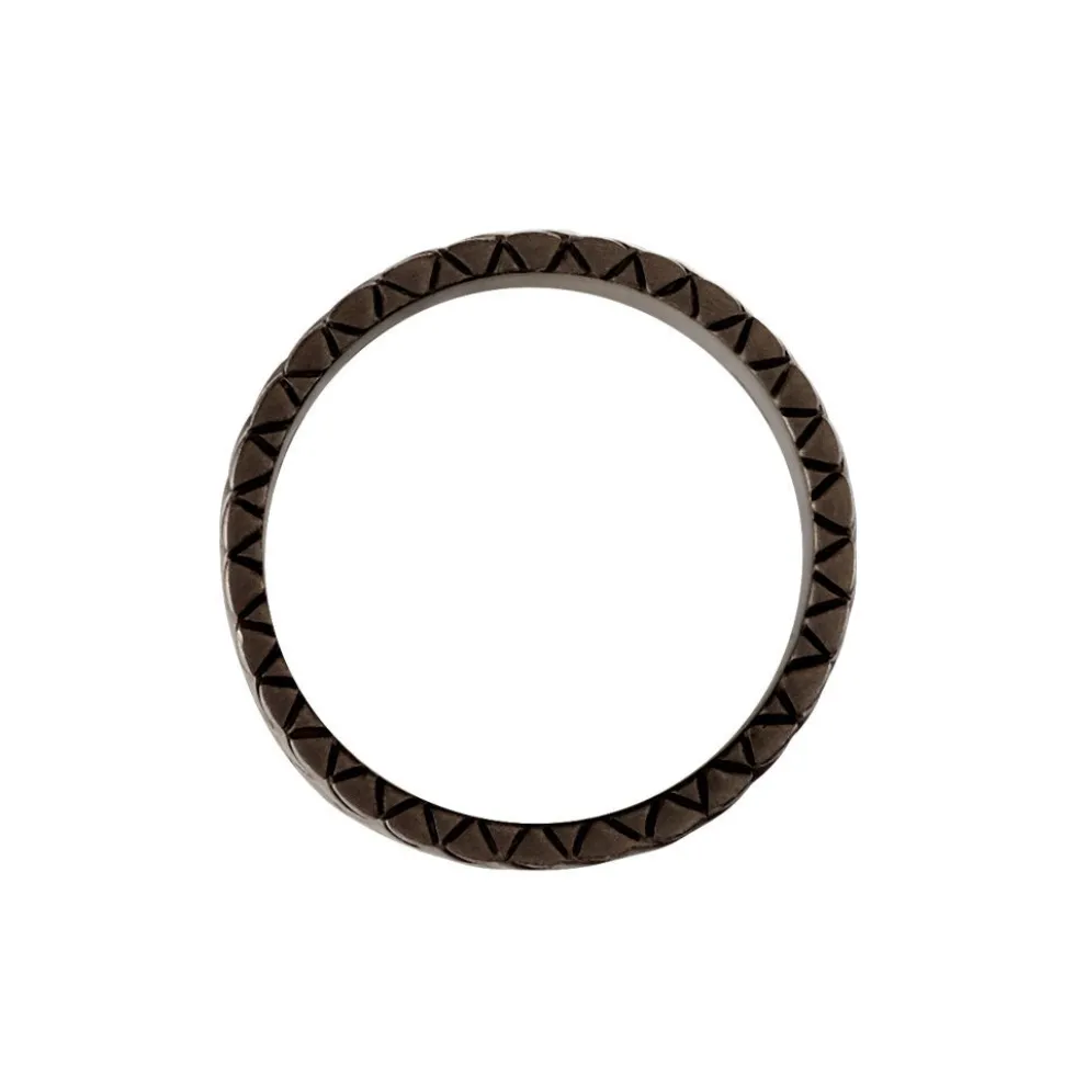 Bague Argent Noir