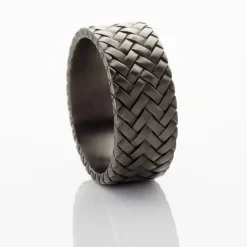 Bague Argent Noir