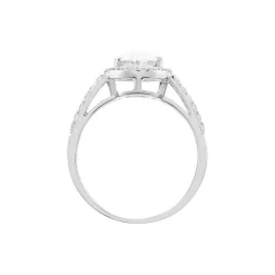Bague Arjun Or Blanc Oxyde De Zirconium