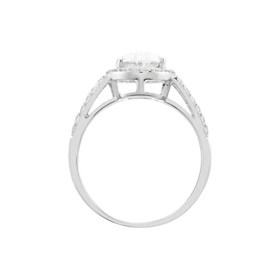 Bague Arjun Or Blanc Oxyde De Zirconium