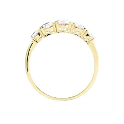 Bague Astarte Or Jaune Oxyde De Zirconium
