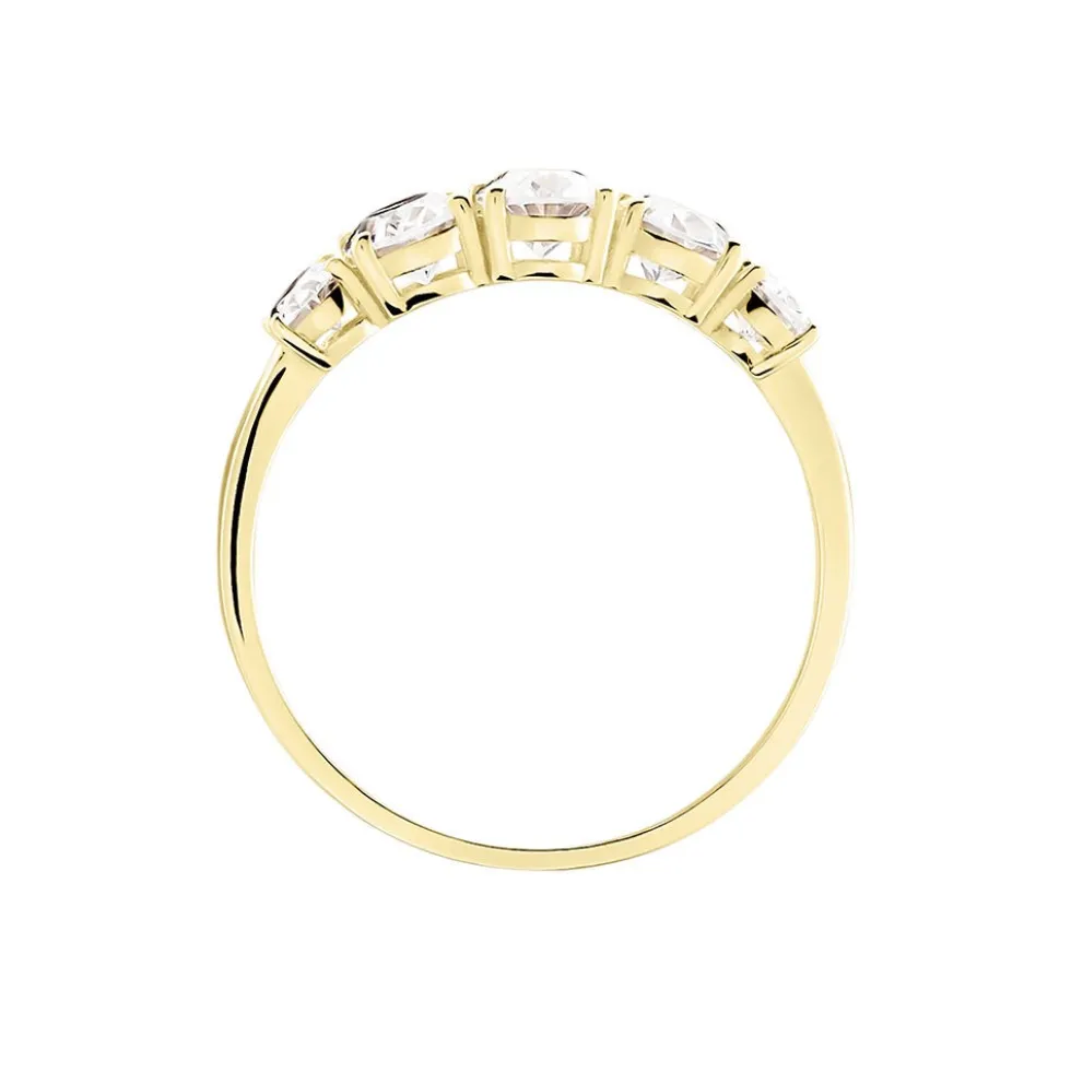 Bague Astarte Or Jaune Oxyde De Zirconium