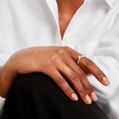 Bague Astria Argent Blanc Oxyde De Zirconium