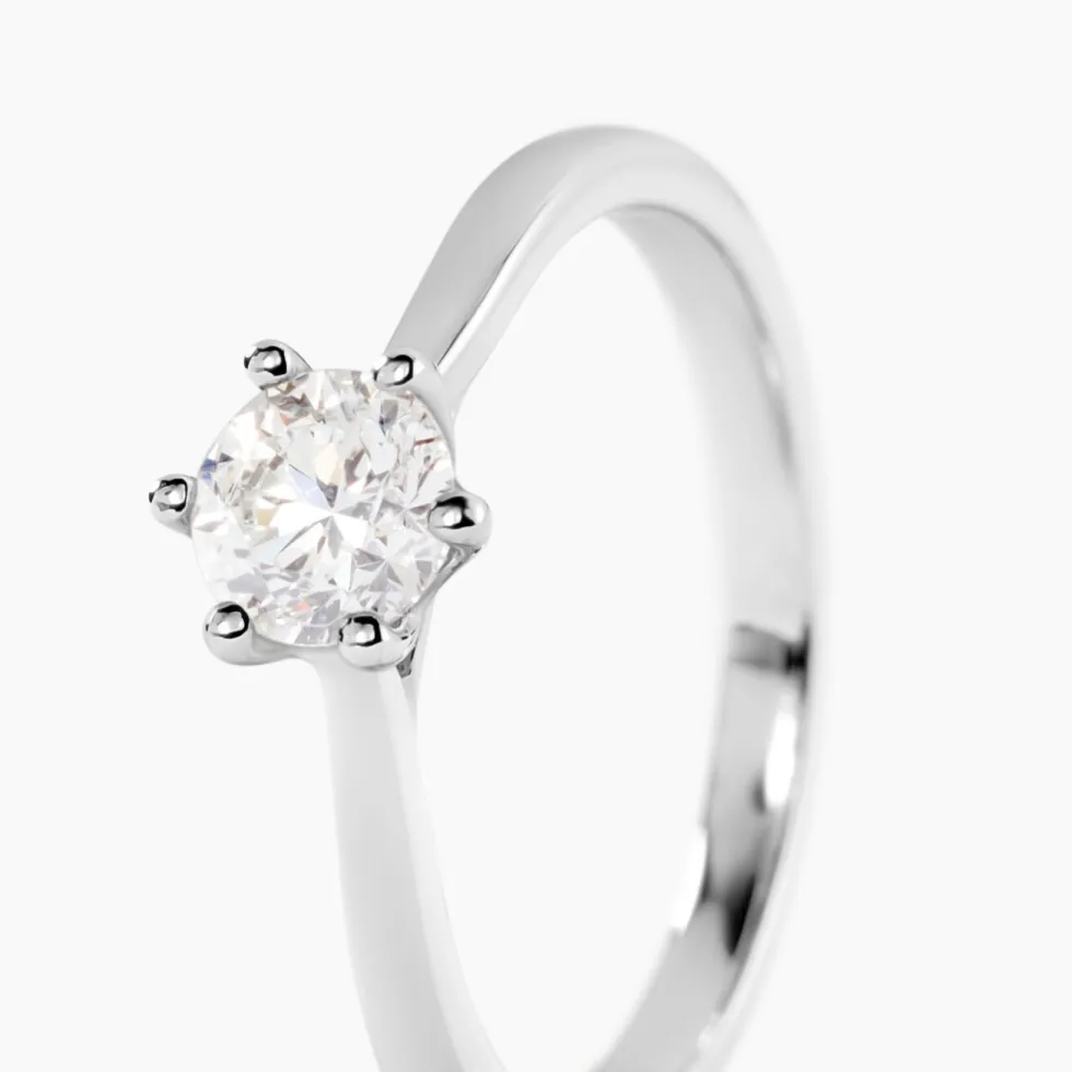 Bague Athena Platine Blanc Diamant