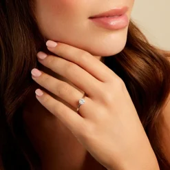 Bague Athena Platine Blanc Diamant