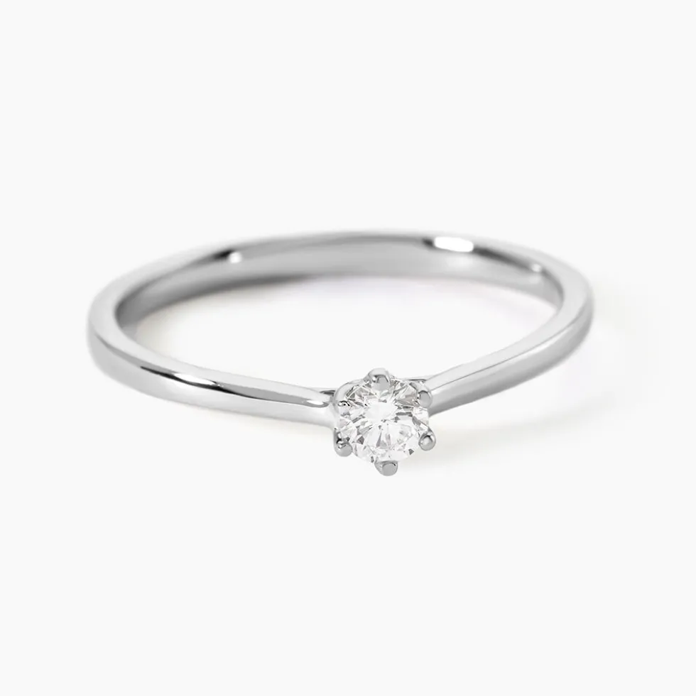 Bague Athena Platine Blanc Diamant