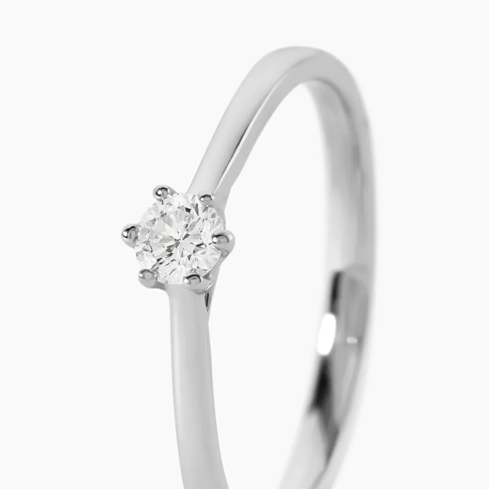 Bague Athena Platine Blanc Diamant