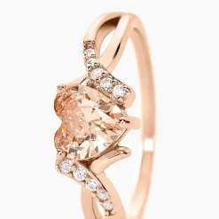 Bague Avalon Argent Rose Oxyde De Zirconium