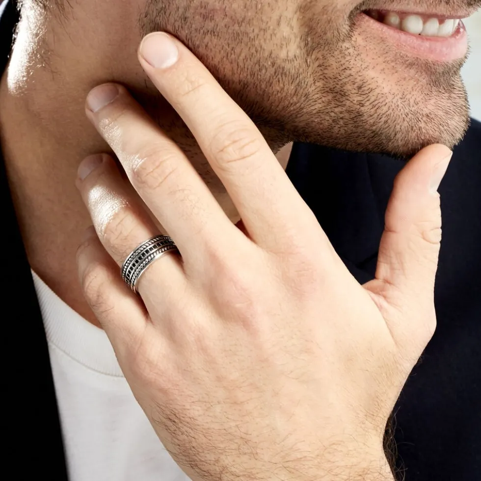 Bague Basile Argent Blanc