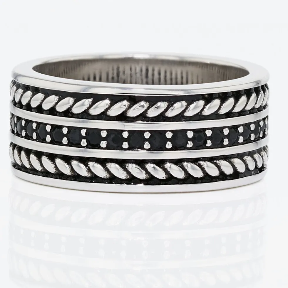 Bague Basile Argent Blanc