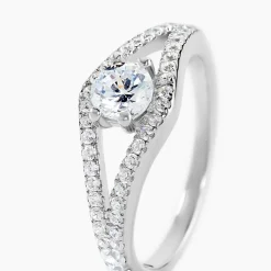 Bague Bernita Argent Blanc Oxyde De Zirconium